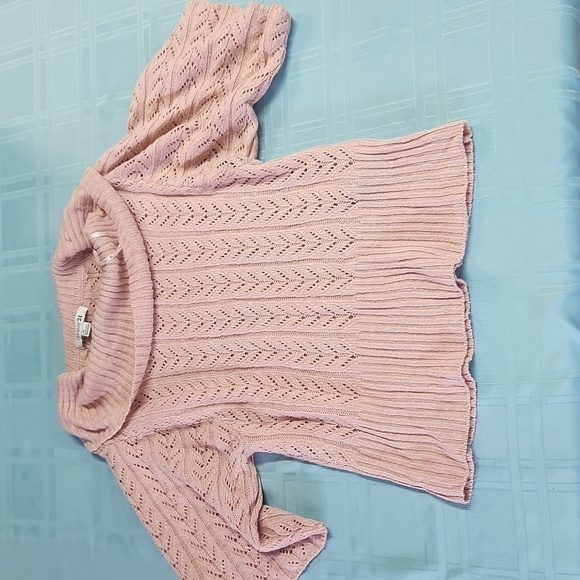 Light pink size large forever 21 knit blouse - Picture 1 of 5